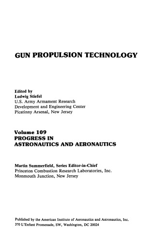 Gun Propulsion Technology