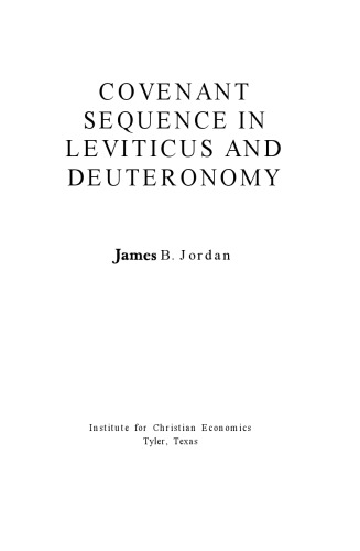 Covenant Sequence in Leviticus &amp; Deuteronomy