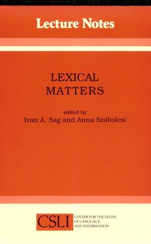 Lexical Matters