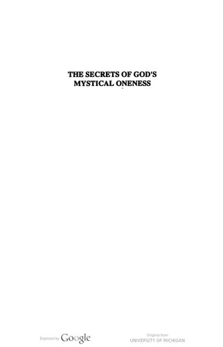 The Secrets of God's Mystical Oneness, Or, the Spiritual Stations of Shaikh Abu Said =