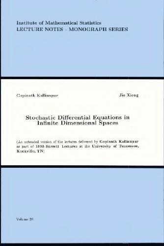 Stochastic Differential Equations In Infinite Dimensional Spaces