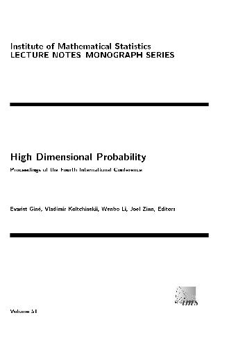 High Dimensional Probability