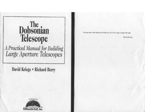 The Dobsonian Telescope