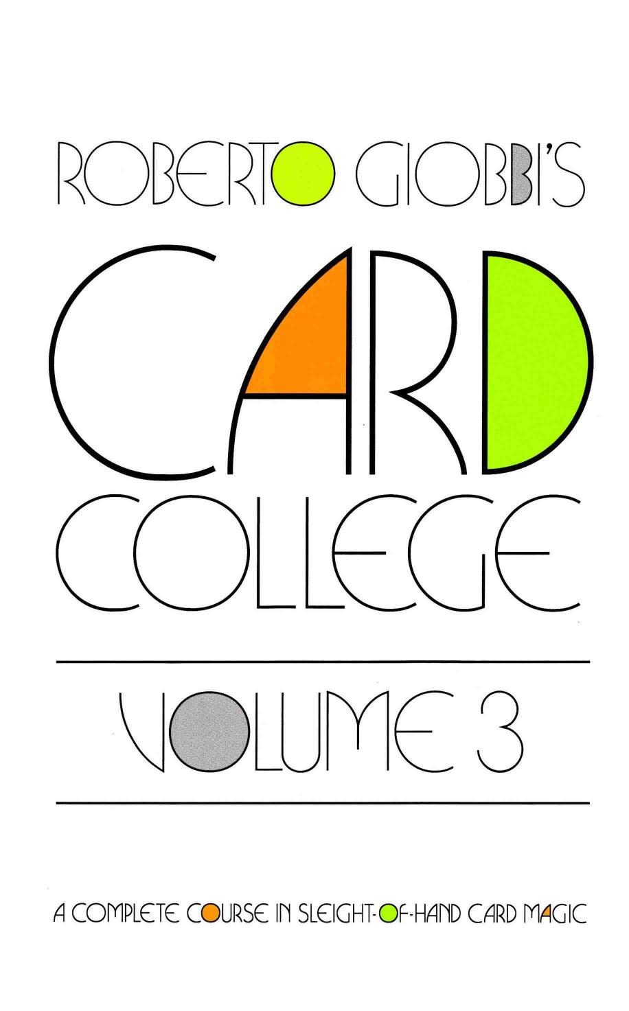 Card College, Volume 3