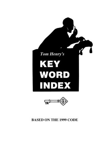 Tom Henry's Key Word Index