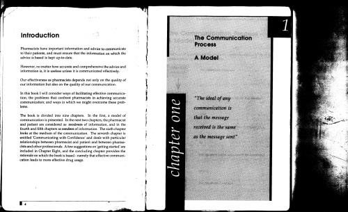 Communication skills : a manual for pharmacists