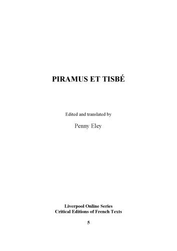 Piramus et Tisbé