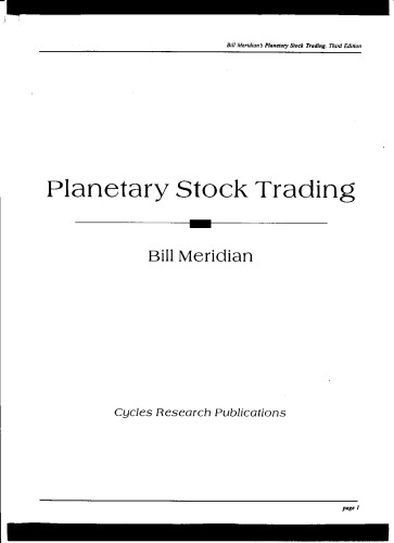 Bill Meridian's Planetary Stock Trading