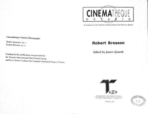 Robert Bresson (Revised and Expanded Edition)