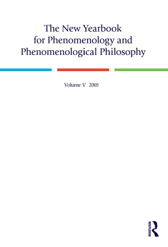 The New Yearbook for Phenomenology and Phenomenological Philosophy