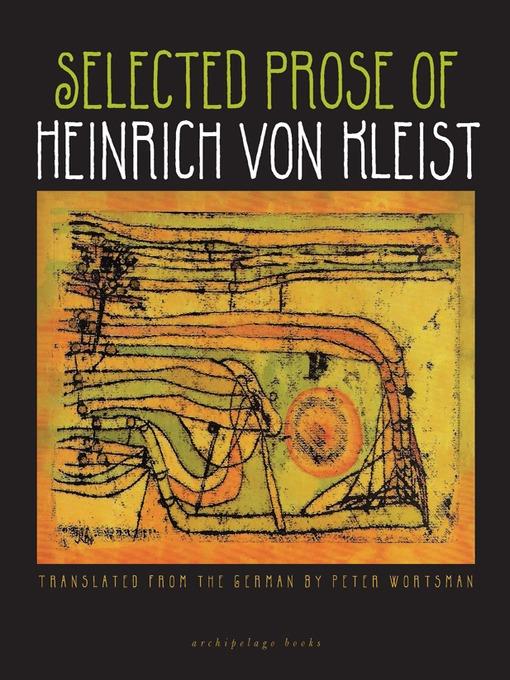 Selected Prose of Heinrich von Kleist