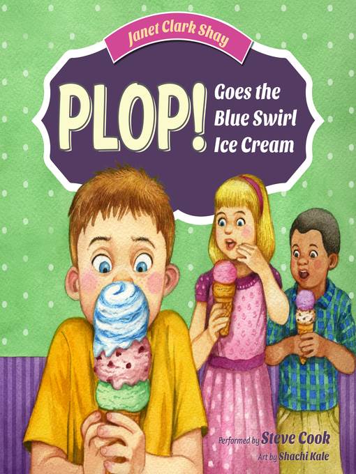 Plop! Goes the Blue Swirl Ice Cream