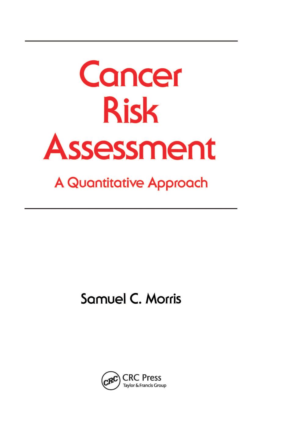 Cancer Risk Assessment