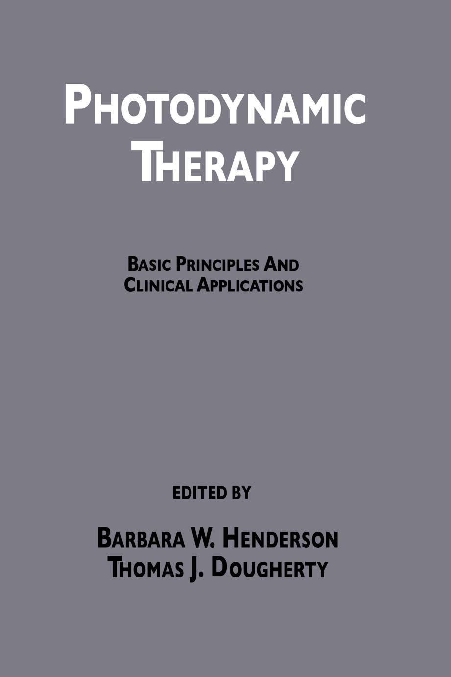 Photodynamic Therapy