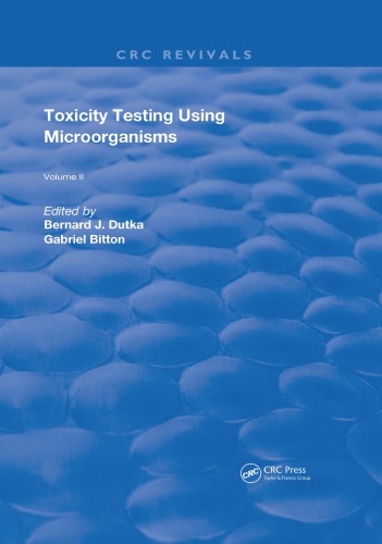 Toxicity Testing Using Microorganisms