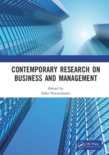 Contemporary research on business and management : proceedings of the International Seminar of Contemporary Research on Business and Management (ISCRBM 2019), 27-29 November, 2019, Jakarta, Indonesia