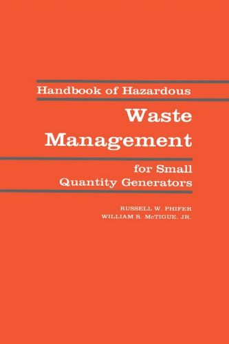 Handbook of hazardous waste management for small quantity generators