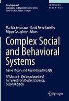 Complex Social and Behavioral Systems