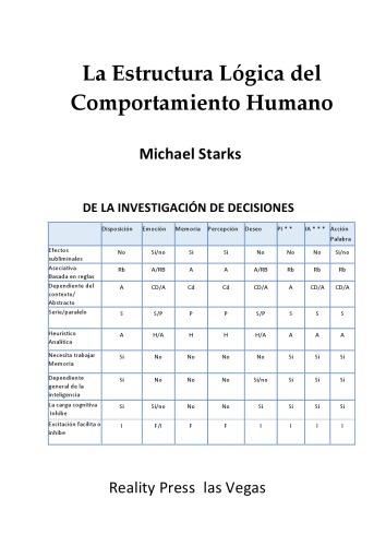 La Estructura L�gica del Comportamiento Humano