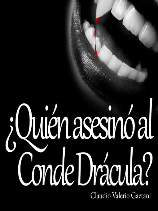 ¿Quién Asesinó al Conde Dracula?