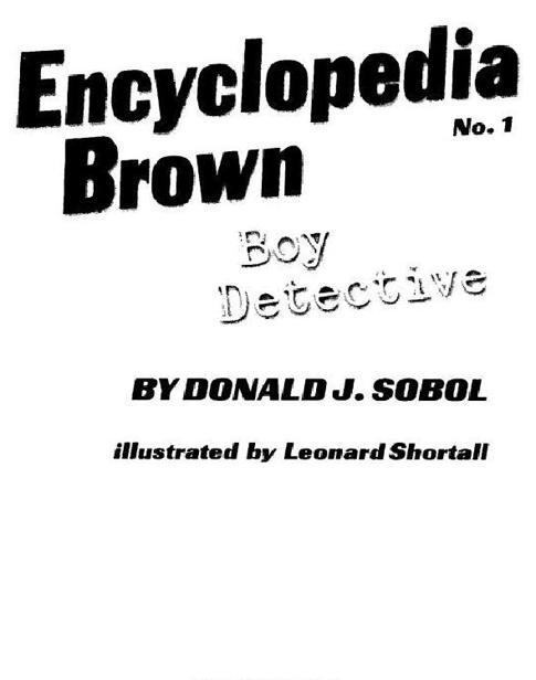 Encyclopedia Brown, Boy Detective