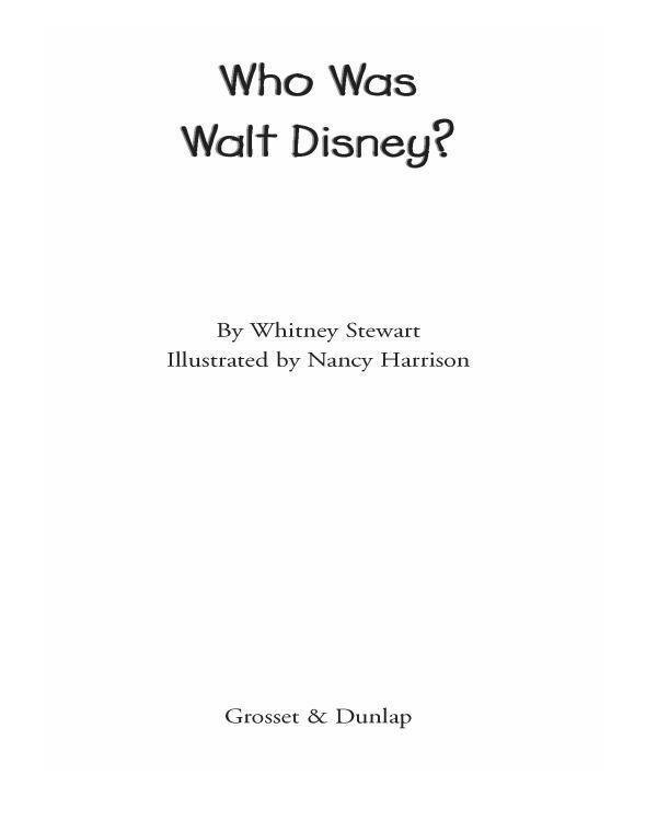 Who Was Walt Disney?