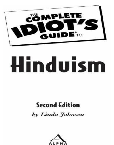 The complete idiot's guide to Hinduism