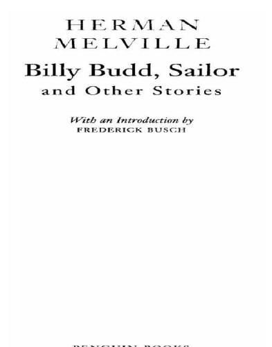 Billy Budd and Other Stories