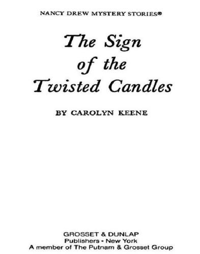 The Sign of the Twisted Candles