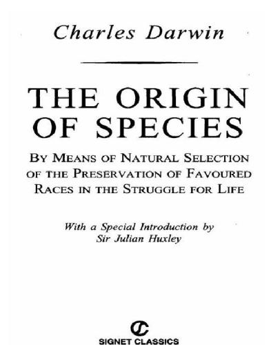 The Origin of Species