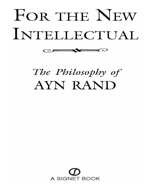 For the New Intellectual