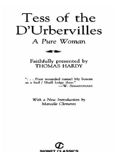 Tess of the D'Urbervilles