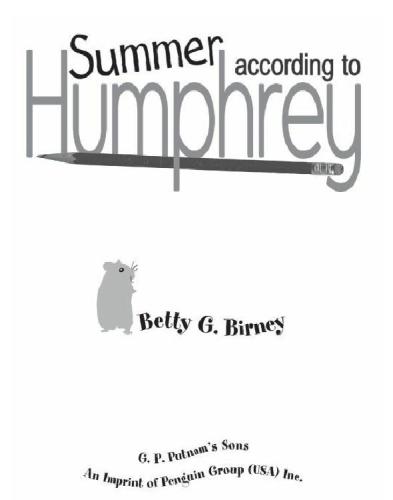 Summer According to Humphrey