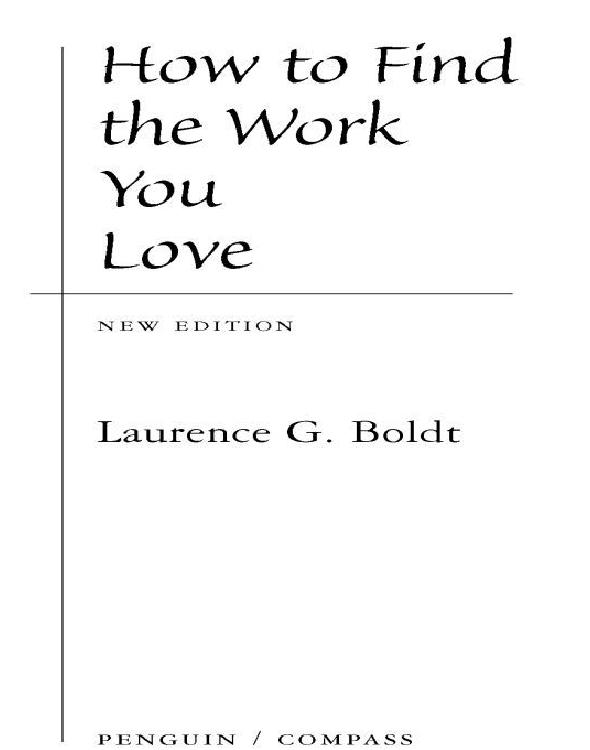 How to Find the Work You Love