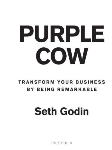 Purple Cow, New Edition