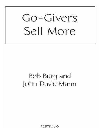 Go-Givers Sell More