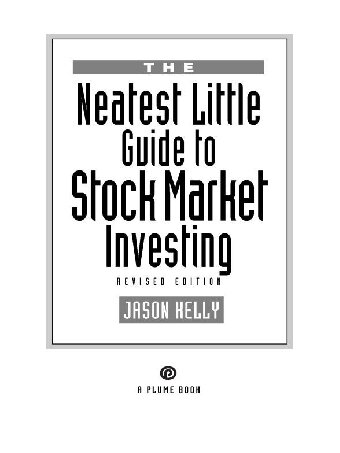 The Neatest Little Guide to Stock Market Investing