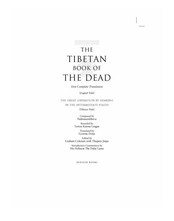 The Tibetan Book of the Dead