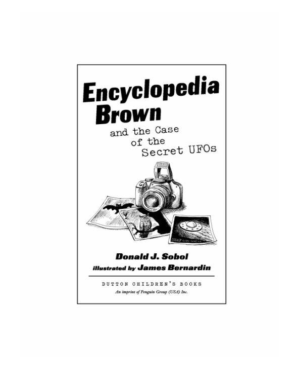 Encyclopedia Brown and the Case of the Secret UFOs