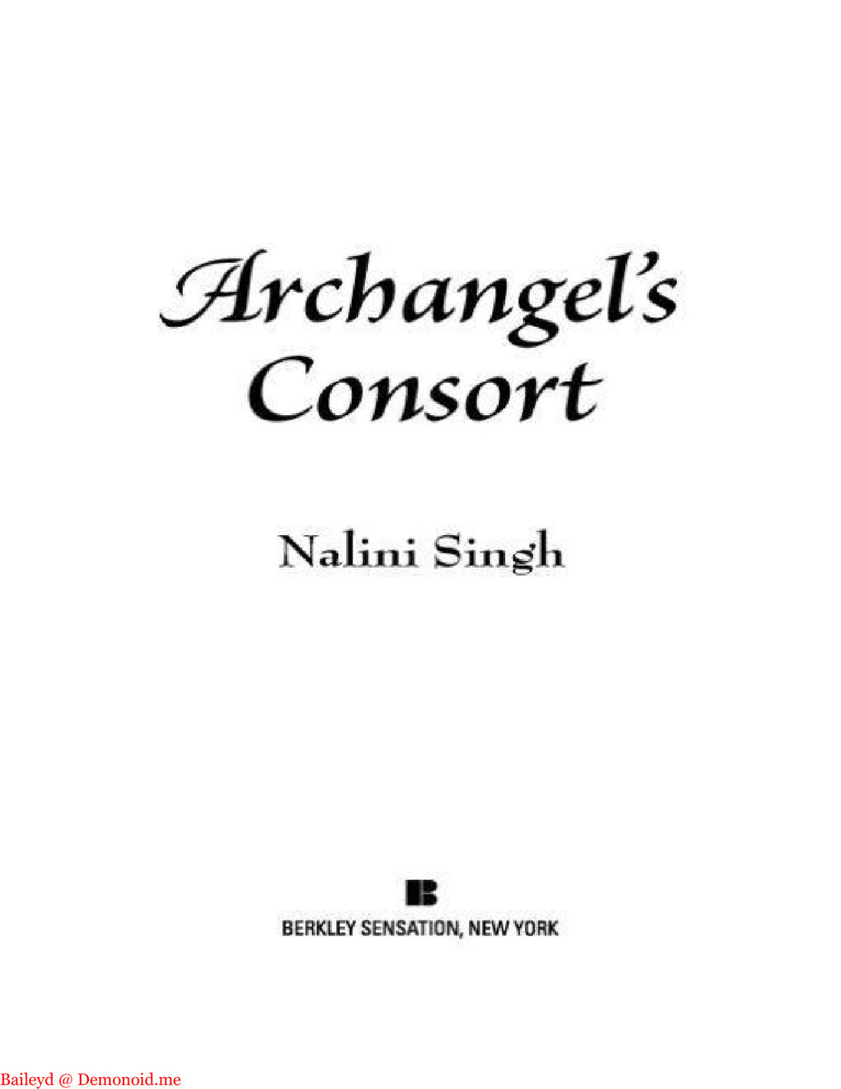 Archangel's Consort