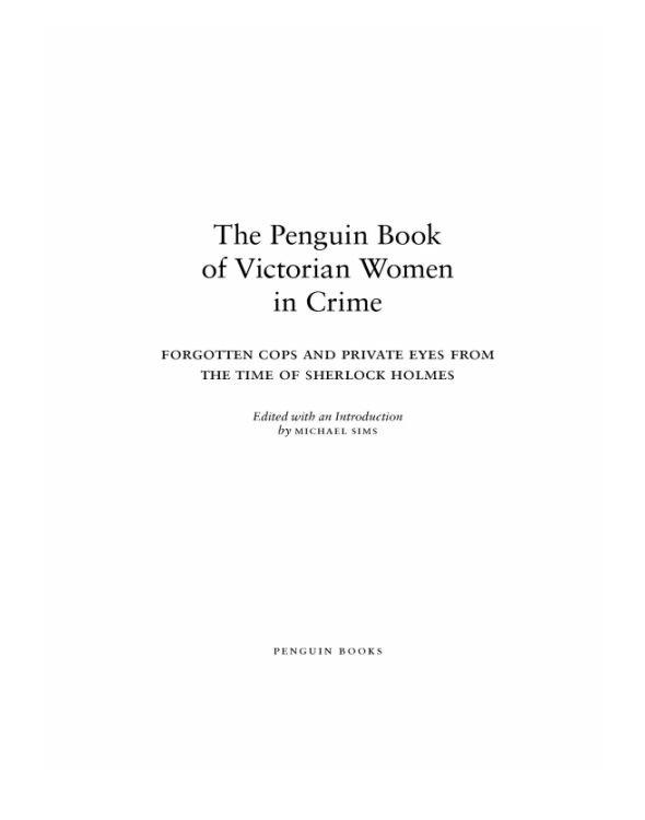 The Penguin Book of Victorian Women in Crime