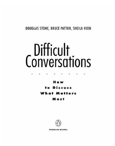 Difficult Conversations