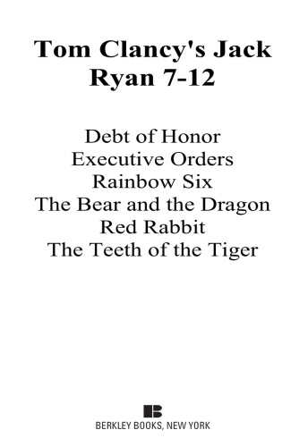 Jack Ryan, Books 7-12