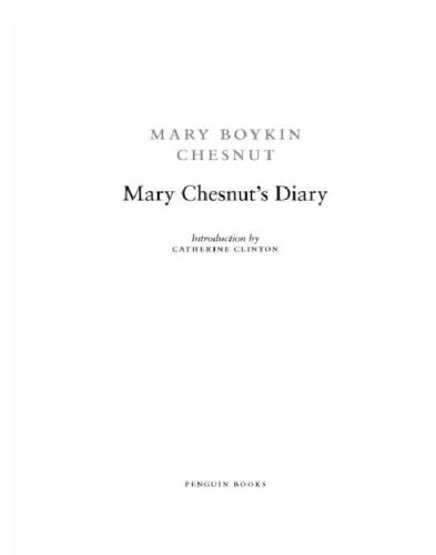 Mary Chesnut's Diary