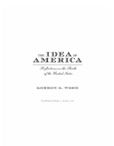 The Idea of America