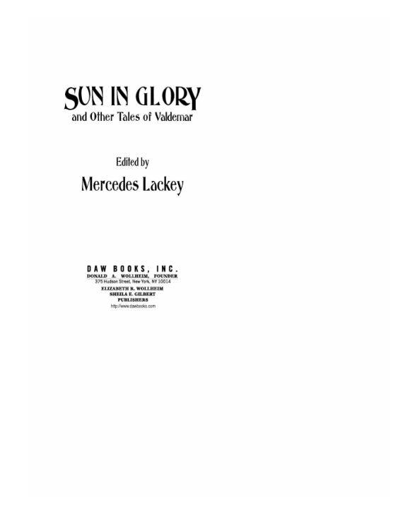 Sun in Glory and Other Tales of Valdemar