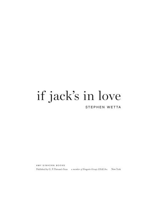 If Jack's in Love