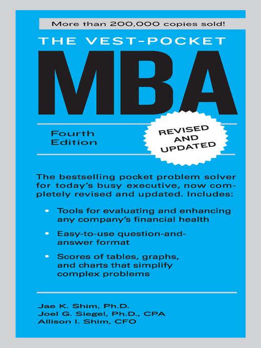 The Vest-Pocket MBA