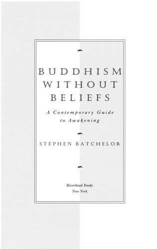 Buddhism without Beliefs