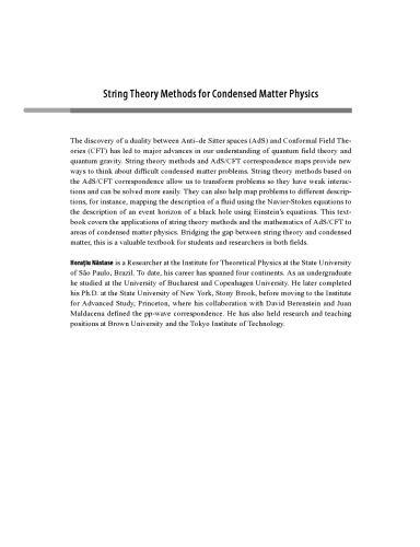 String Theory Methods for Condensed Matter Physics